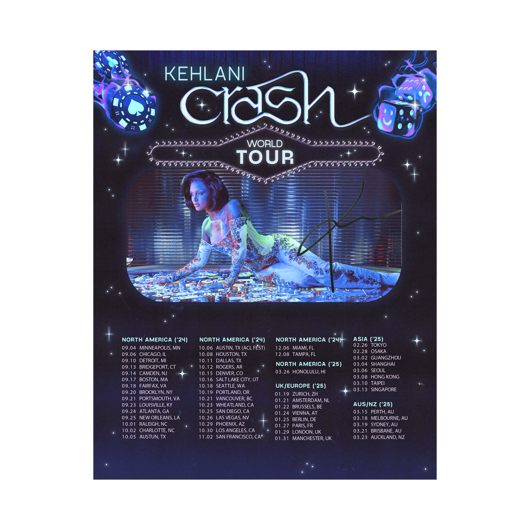 CRASH TOUR CHAMPIONSHIP POSTER (SIGNED)